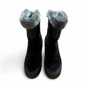 Columbia Black Waterproof Winter Boots Faux Fur Lined Size 37 (US 6.5–7)